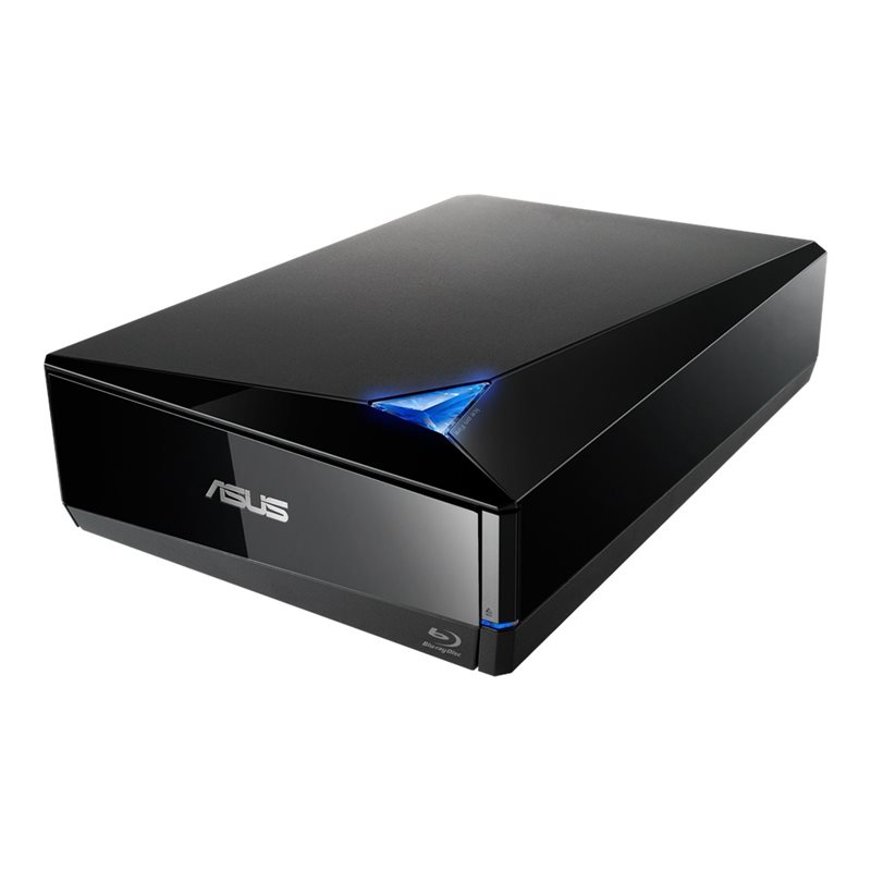 Asus TurboDrive (BW-16D1X-U), ulkoinen 16x kirjoittava Blu-ray-asema, USB 3.2 Gen 1x1, musta