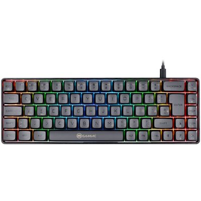 GAMIAC TKL69G, mekaaninen pelinäppäimistö, Kailh Blue, musta/harmaa