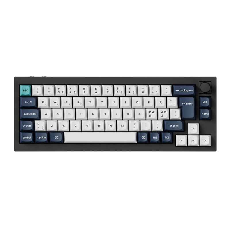 Keychron Q2 Max, langaton mekaaninen näppäimistö, 65%, Gateron Jupiter Red, Carbon Black