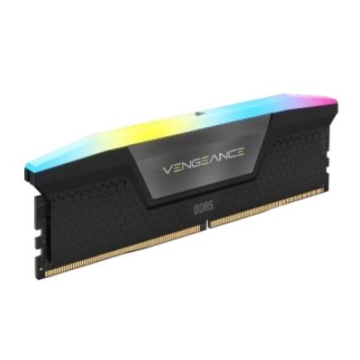 Corsair 16GB (1 x 16GB) Vengeance RGB, DDR5 5200MHz, CL40, 1.25V, musta/harmaa