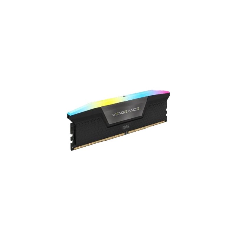 Corsair 16GB (1 x 16GB) Vengeance RGB, DDR5 5200MHz, CL40, 1.25V, musta/harmaa