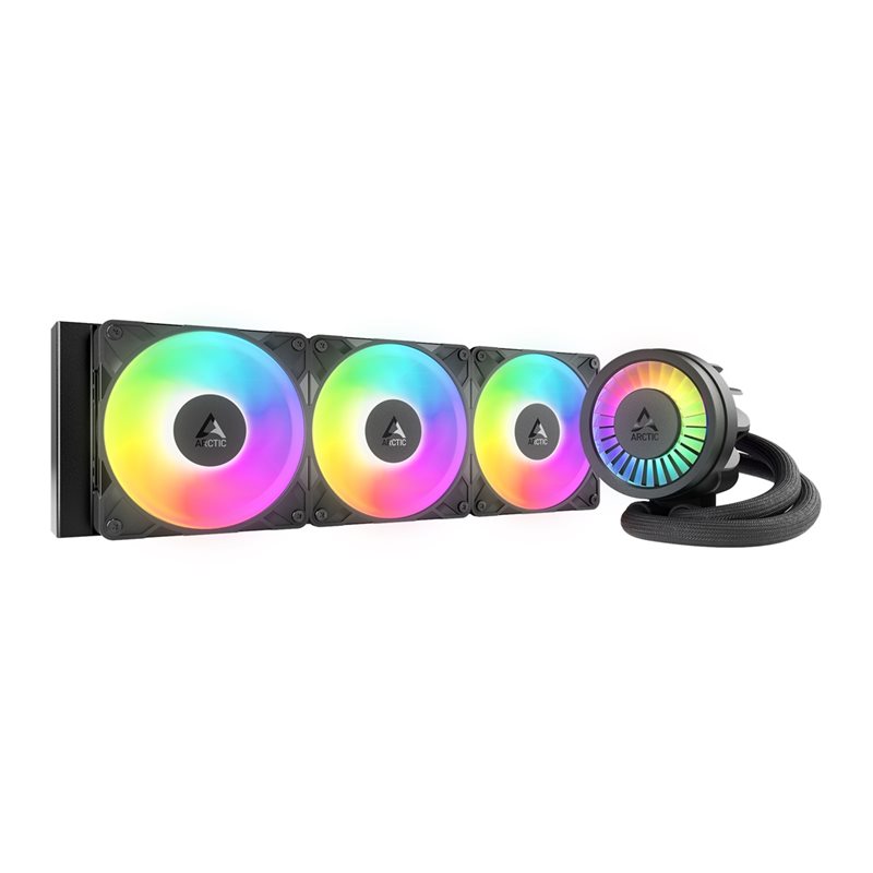 ARCTIC Liquid Freezer III Pro 360 A-RGB, 360mm AIO-nestejäähdytysratkaisu prosessorille, musta