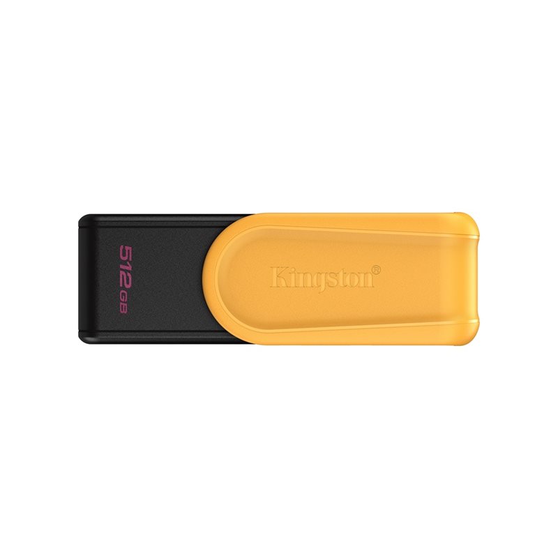 Kingston 512GB DataTraveler Exodia S, 3.2 Gen1 USB-A -muistitikku, musta/keltainen