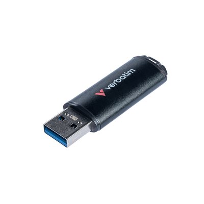 Verbatim 64GB V200 Metal, 3.2 Gen1 USB-A -muistitikku, 200/80 MB/s, musta