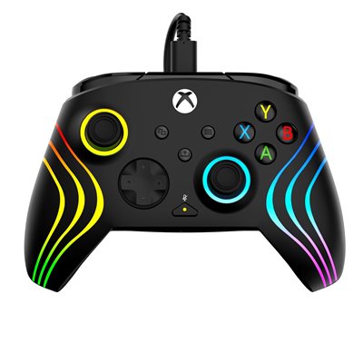 Turtle Beach Afterglow Wave Wired Controller, langallinen pädiohjain, Xbox/PC, musta/rgb
