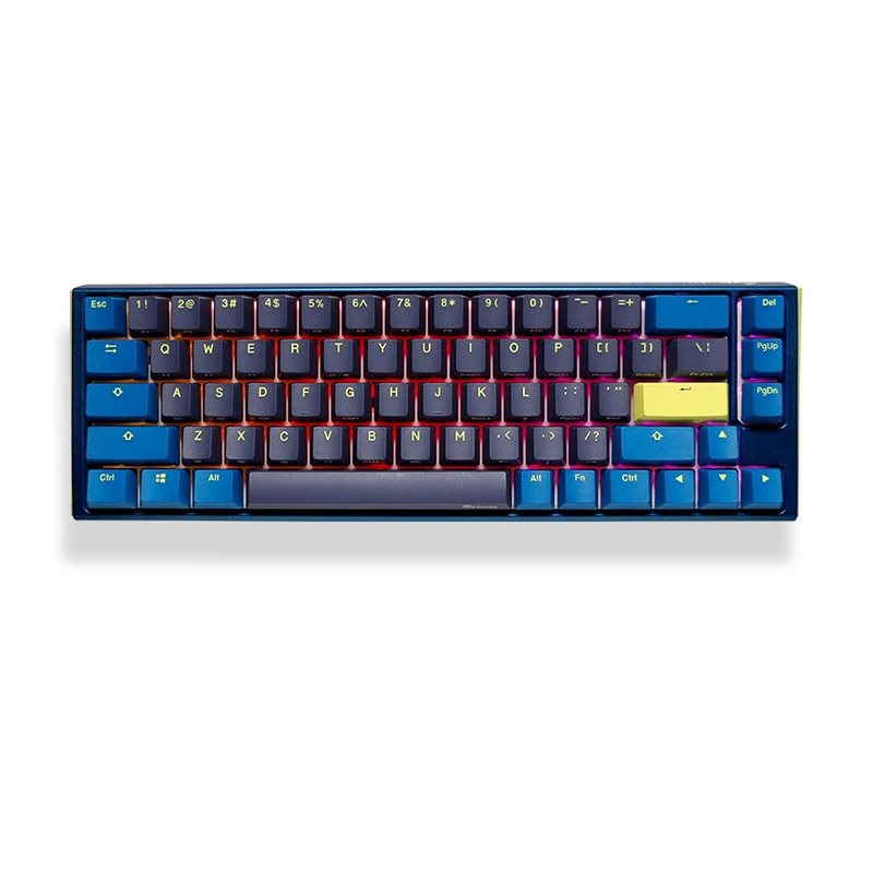 Ducky (Outlet) One 3 SF Daybreak, mekaaninen näppäimistö, 65%, Cherry MX Black, musta/sininen