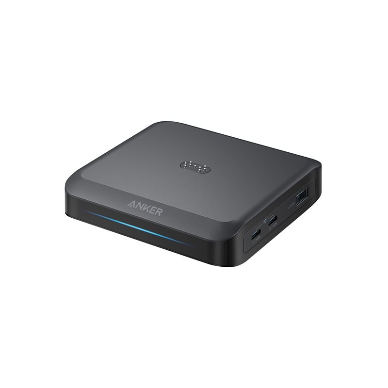 Anker 150W Prime Charging Base, GaN-pöytälaturi, 2x USB-C, USB-A, PoGo-pin, musta