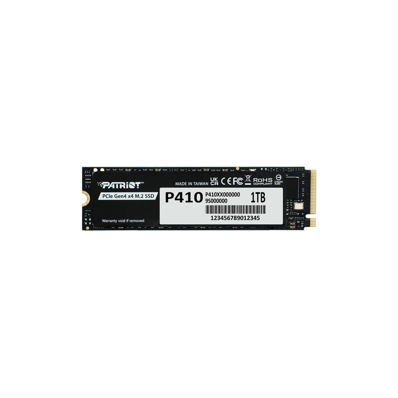 Patriot 1TB P410 PCIe 4.0 NVMe SSD -levy, M.2 2280, 5000/4500 MB/s