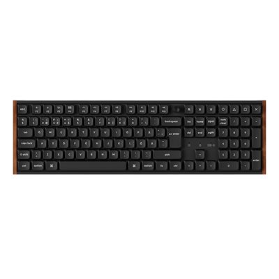 Keychron K5 Ultra SE 8K, langaton mekaaninen näppäimistö, 100%, Low-Profile Milk POM Brown, puu / musta