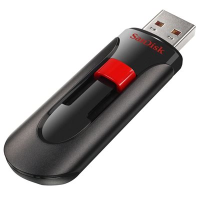 Sandisk 32GB Cruzer Glide, 2.0 USB-A -muistitikku, musta