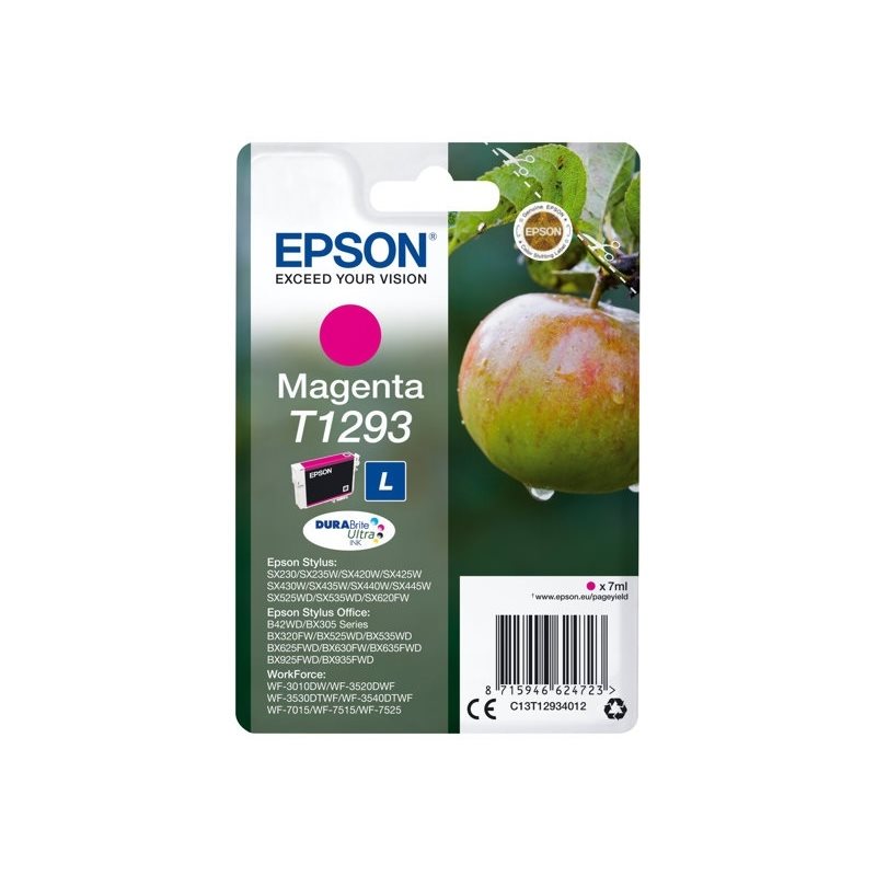 Epson T1293 DURABrite Ultra Apple -väriainekasetti, magenta