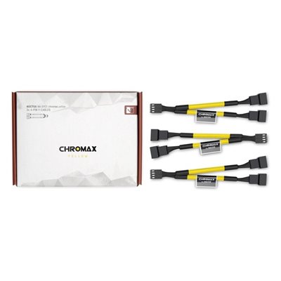 Noctua NA-SYC1 chromax.yellow Y-kaapelisarja, keltainen/musta