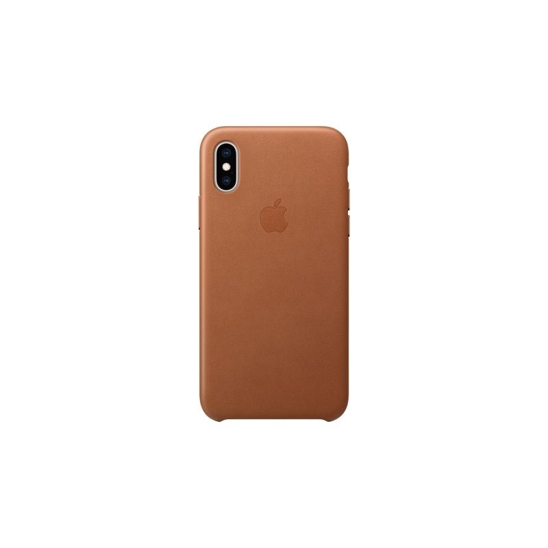 Apple iPhone XS Leather Case -suojakotelo, Saddle Brown