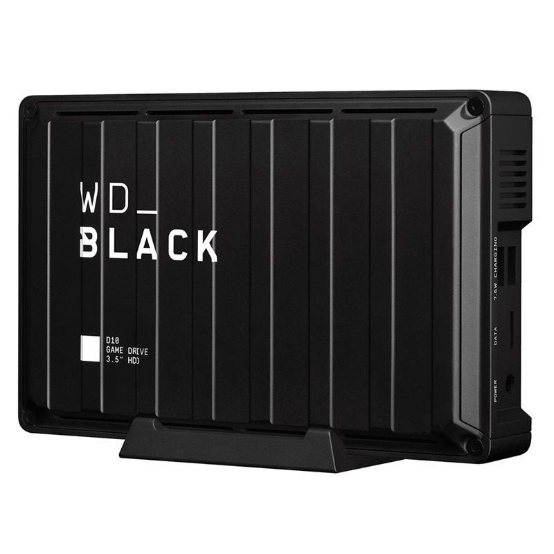 Western Digital 8TB WD_BLACK D10 Game Drive, ulkoinen 3.5" kiintolevy, USB 3.2 Gen1, musta
