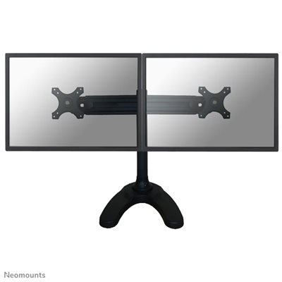 Neomounts 19-30" x2 Monitor Desk Mount, näyttövarsi/jalusta pöydälle kahdelle näytölle, musta