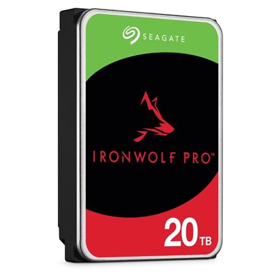 Seagate 20TB IronWolf Pro, sisäinen 3.5" kiintolevy, SATA III, 7200 rpm, 256 MB