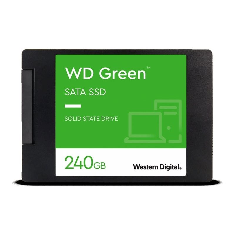 Western Digital 240GB WD Green SSD -levy, 2.5", SATA III, 545 MB/s