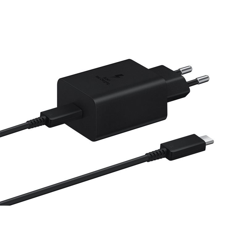 Samsung 45W verkkovirtalaturi + USB-C -kaapeli, musta