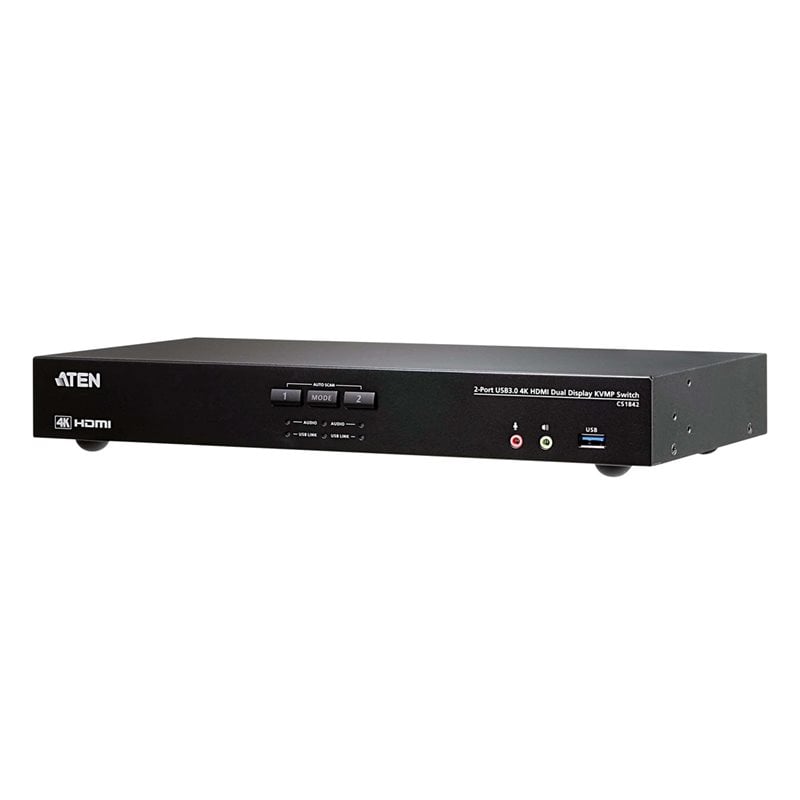 Aten KVM-järjestelmäkytkin 1-2, 2x HDMI, audio, USB