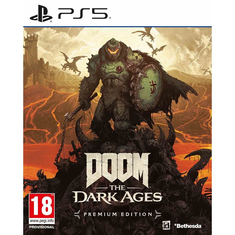 Bethesda DOOM: The Dark Ages - Premium Edition (PS5, K-18!) Ennakkotilaa!