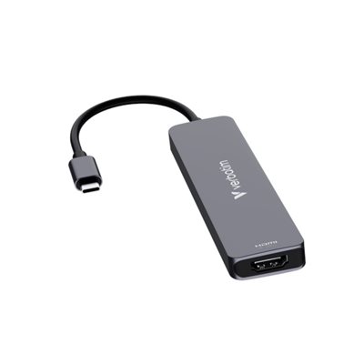 Verbatim 3.2 Gen1 7-in-1 USB-C -telakka, harmaa