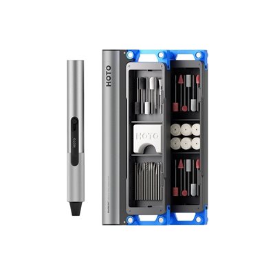 Hoto SNAPBLOQ R-A04 Electric Mini Rotary Tool Kit, sähköinen tarkkuusroottorityökalusarja, harmaa