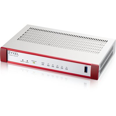 ZyXEL USG Flex H Series 50H -palomuuri, hopea/punainen