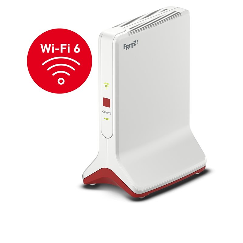 FRITZ! Repeater 6000, Tri Band AX6000 Wi‑Fi 6 -toistin, valkoinen