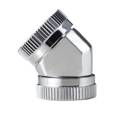 Phanteks 12mm Hard Tube Adapter 45° -adapteriliitin, 45° kulma, kromi (Poistotuote! Norm.19,90€)