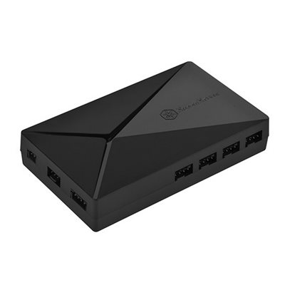 SilverStone LSB02-E, Addressable RGB- ja tuuletinkontrolleri, musta