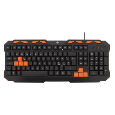 Deltaco Gaming GAM-024 -pelinäppäimistö, musta/oranssi