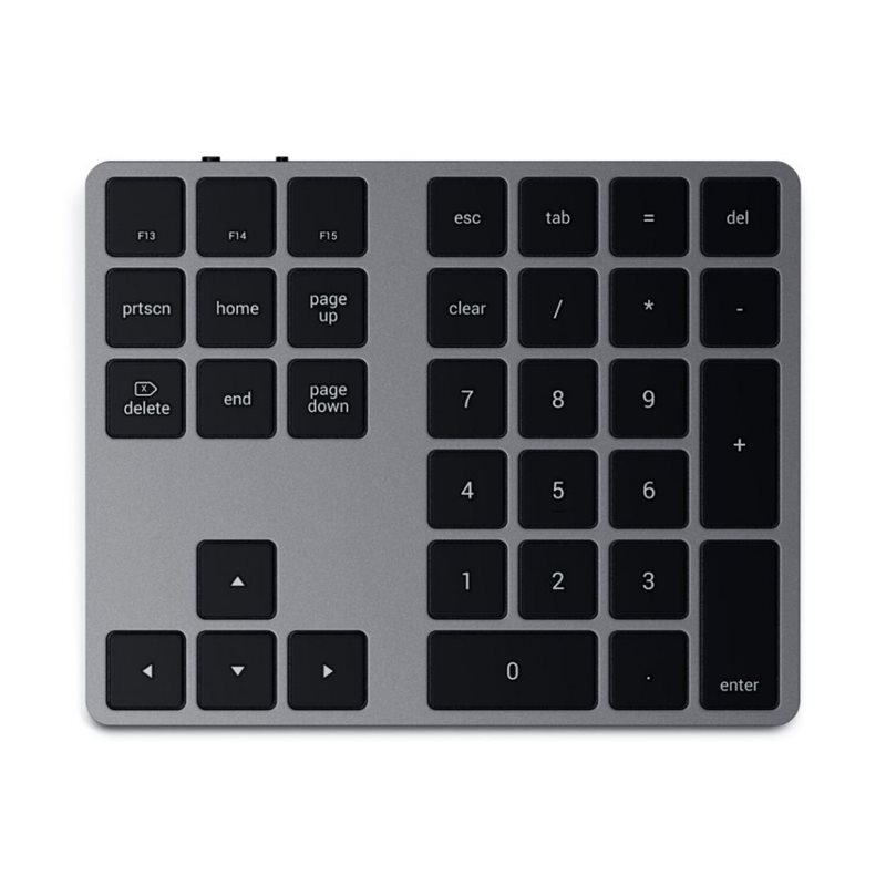 Satechi Bluetooth Extended Keypad, langaton lisänäppäimistö, Space Gray