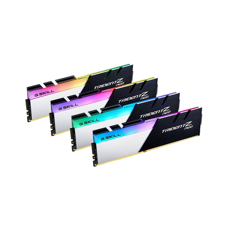 G.Skill 32GB (4 x 8GB) Trident Z Neo, DDR4 3800MHz, CL16, 1.40V, musta/hopea