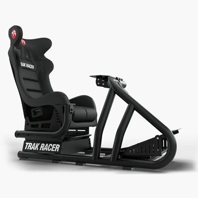 Trak Racer RS6 MACH 6 -kilpa-ajosimulaattori ja GT-istuin, musta