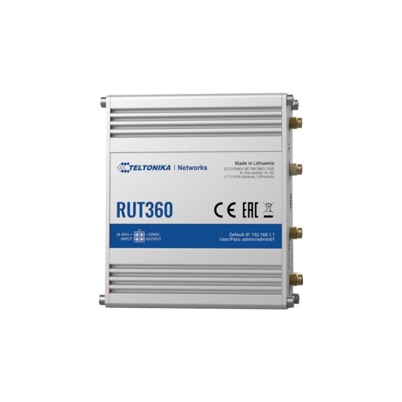 Teltonika RUT360 4G/LTE/3G WiFi Industrial Router, langaton reititin