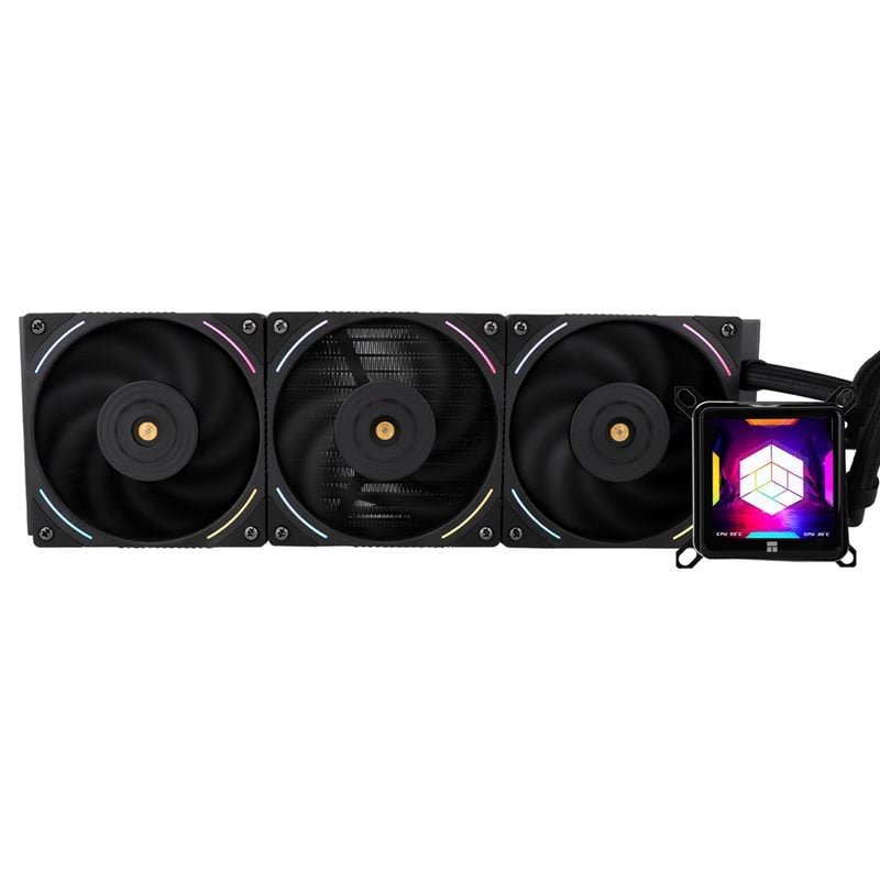 Thermalright Frozen Guardian 360 BLACK, 360mm AIO-nestejäähdytysratkaisu prosessorille, musta