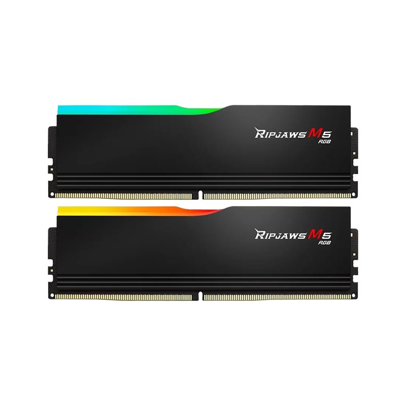 G.Skill 32GB (2 x 16GB) Ripjaws M5 RGB, DDR5 6400MHz, CL32, 1.40V, musta