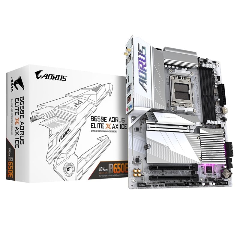 Gigabyte (Outlet) B650E AORUS ELITE X AX ICE, ATX-emolevy