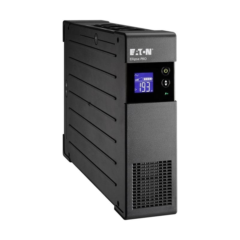 Eaton 1200VA/750W Ellipse PRO 1200 DIN -UPS-laite, 8x Schuko, musta