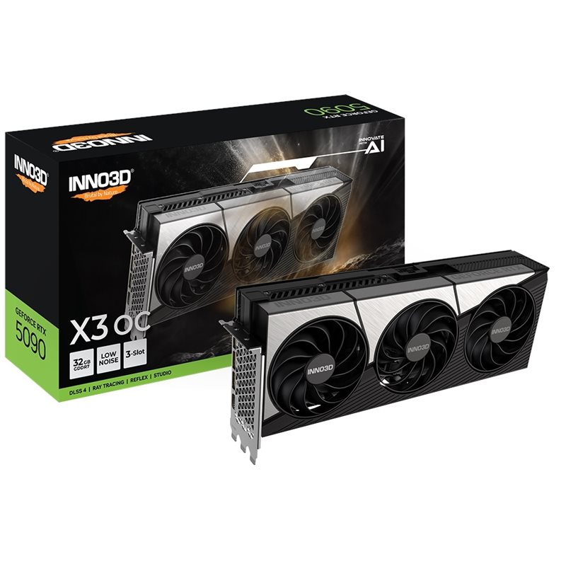 INNO3D (Outlet) GeForce RTX 5090 X3 OC -näytönohjain, 32GB GDDR7
