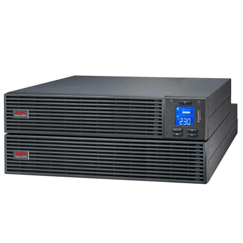 APC 1000VA/900W Easy UPS On-Line SRV -UPS-laite, 4U, 4x C13, musta