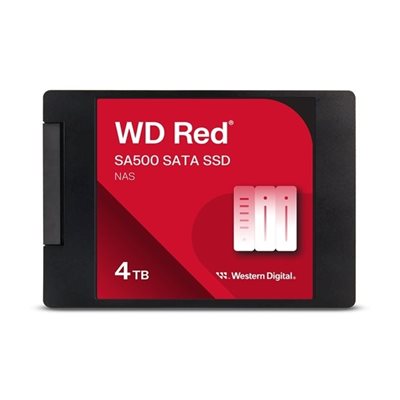 Sandisk 4TB WD Red SA500, 2.5" SSD-levy, SATA III, 560/520 MB/s