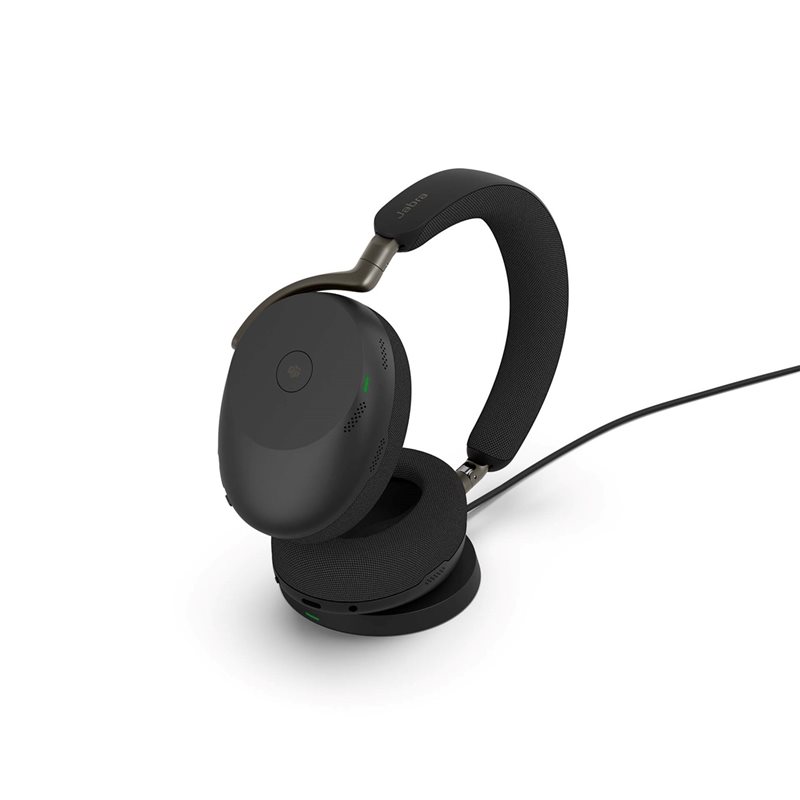Jabra Evolve3 85 MS, langaton kuulokemikrofoni lataustelakalla, USB-C, musta