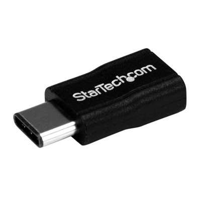 StarTech.com 2.0 USB-C -> Micro-USB -adapteri, musta