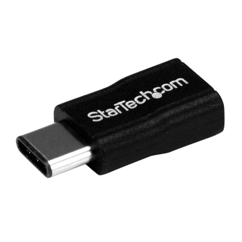 StarTech.com 2.0 USB-C -> Micro-USB -adapteri, musta