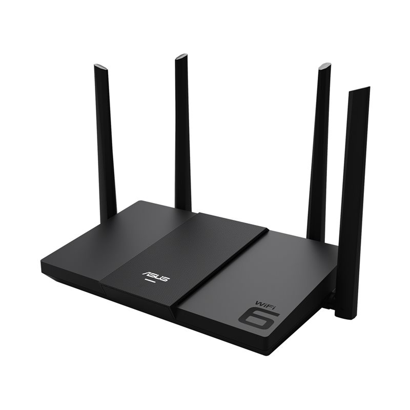 Asus RT-AX50, Dual‑band AX3000 Wi‑Fi 6 -reititin, 802.11ax, musta