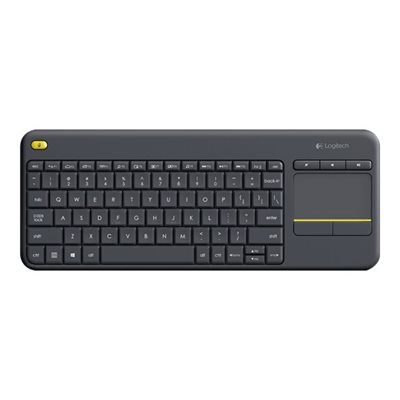 Logitech (Outlet) Wireless Touch Keyboard K400 Plus, langaton näppäimistö/hiiri -yhdistelmä, Nordic, musta