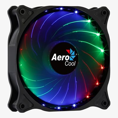 Aerocool Cosmo 12, 120mm FRGB-laitetuuletin, musta/läpikuultava