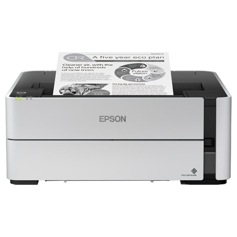 Epson EcoTank ET-M1180, M/V-mustesuihkutulostin, A4, Duplex, valkoinen/musta