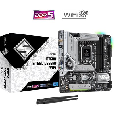ASRock B760M Steel Legend WIFI, mATX-emolevy
